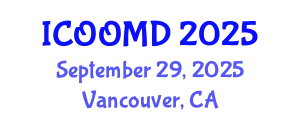 International Conference on Osteoporosis, Osteoarthritis and Musculoskeletal Diseases (ICOOMD) September 29, 2025 - Vancouver, Canada