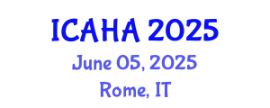 International Conference on Audiology and Hearing Aids (ICAHA) June 05, 2025 - Rome, Italy
