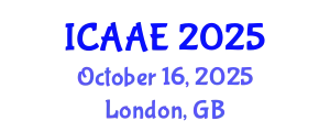 International Conference on Aerospace and Aviation Engineering (ICAAE) October 16, 2025 - London, United Kingdom