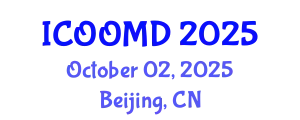 International Conference on Osteoporosis, Osteoarthritis and Musculoskeletal Diseases (ICOOMD) October 02, 2025 - Beijing, China