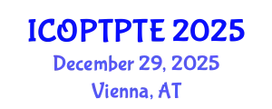 International Conference on Orthopedic Physical Therapy and Pressure Therapy Equipments (ICOPTPTE) December 29, 2025 - Vienna, Austria