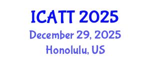 International Conference on Addiction Treatment and Therapy (ICATT) December 29, 2025 - Honolulu, United States