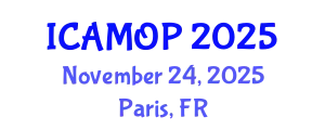 International Conference on Atomic, Molecular and Optical Physics (ICAMOP) November 24, 2025 - Paris, France