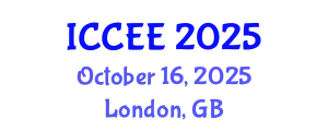 International Conference on Civil and Environmental Engineering (ICCEE) October 16, 2025 - London, United Kingdom