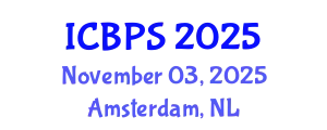 International Conference on Biochemistry and Pharmaceutical Sciences (ICBPS) November 03, 2025 - Amsterdam, Netherlands