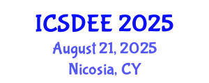 International Conference on Soil Dynamics and Earthquake Engineering (ICSDEE) August 21, 2025 - Nicosia, Cyprus
