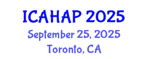 International Conference on Anthropology, History, Archaeology and Philosophy (ICAHAP) September 25, 2025 - Toronto, Canada