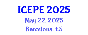 International Conference on Electrical and Power Engineering (ICEPE) May 22, 2025 - Barcelona, Spain