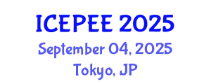 International Conference on Energy, Power and Environmental Engineering (ICEPEE) September 04, 2025 - Tokyo, Japan