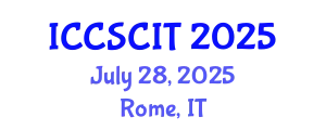 International Conference on Computer Science, Cybersecurity and Information Technology (ICCSCIT) July 28, 2025 - Rome, Italy