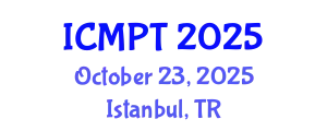 International Conference on Mycotoxins, Phycotoxins and Toxicology (ICMPT) October 23, 2025 - Istanbul, Turkey