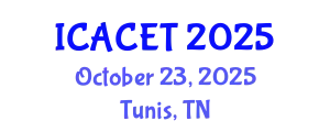 International Conference on Advances in Computer Engineering and Technology (ICACET) October 23, 2025 - Tunis, Tunisia