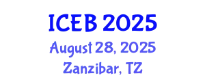 International Conference on Ecosystems and Biodiversity (ICEB) August 28, 2025 - Zanzibar, Tanzania