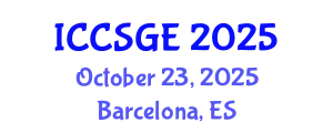 International Conference on Concrete, Structural and Geotechnical Engineering (ICCSGE) October 23, 2025 - Barcelona, Spain