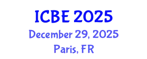 International Conference on Biomedical Engineering (ICBE) December 29, 2025 - Paris, France