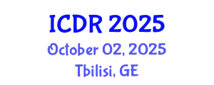 International Conference on Dipterology Research (ICDR) October 02, 2025 - Tbilisi, Georgia