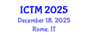 International Conference on Transport Management (ICTM) December 18, 2025 - Rome, Italy