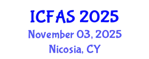 International Conference on Fisheries and Aquatic Sciences (ICFAS) November 03, 2025 - Nicosia, Cyprus