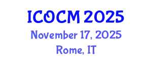 International Conference on Organizational Change Management (ICOCM) November 17, 2025 - Rome, Italy