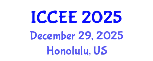 International Conference on Civil and Environmental Engineering (ICCEE) December 29, 2025 - Honolulu, United States