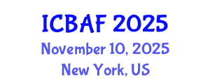 International Conference on Banking, Accounting and Finance (ICBAF) November 10, 2025 - New York, United States