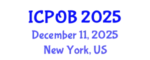 International Conference on Psychology and Organizational Behavior (ICPOB) December 11, 2025 - New York, United States