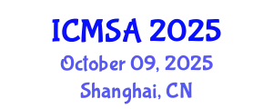 International Conference on Marine Science and Aquaculture (ICMSA) October 09, 2025 - Shanghai, China