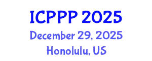 International Conference on Phytopathology and Plant Pathogens (ICPPP) December 29, 2025 - Honolulu, United States