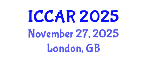 International Conference on Control, Automation and Robotics (ICCAR) November 27, 2025 - London, United Kingdom
