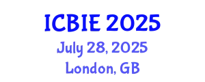International Conference on Business and Information Engineering (ICBIE) July 28, 2025 - London, United Kingdom