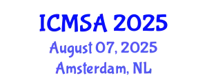 International Conference on Marine Science and Aquaculture (ICMSA) August 07, 2025 - Amsterdam, Netherlands