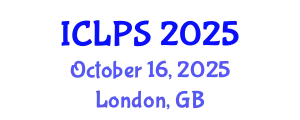 International Conference on Law and Political Science (ICLPS) October 16, 2025 - London, United Kingdom