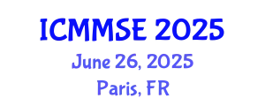 International Conference on Metallurgy, Materials Science and Engineering (ICMMSE) June 26, 2025 - Paris, France