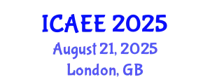 International Conference on Agricultural and Environmental Engineering (ICAEE) August 21, 2025 - London, United Kingdom
