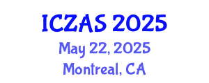 International Conference on Zoology and Animal Science (ICZAS) May 22, 2025 - Montreal, Canada