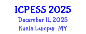 International Conference on Physical Education and Sport Science (ICPESS) December 11, 2025 - Kuala Lumpur, Malaysia