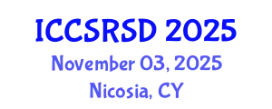 International Conference on Corporate Social Responsibility and Sustainable Development (ICCSRSD) November 03, 2025 - Nicosia, Cyprus