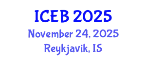 International Conference on Ecosystems and Biodiversity (ICEB) November 24, 2025 - Reykjavik, Iceland