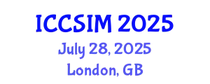 International Conference on Computer Science and Information Management (ICCSIM) July 28, 2025 - London, United Kingdom