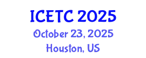 International Conference on Education Technology and Computer (ICETC) October 23, 2025 - Houston, United States