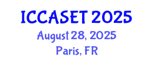 International Conference on E-commerce, E-administration, E-society, E-education and E-technology (ICCASET) August 28, 2025 - Paris, France