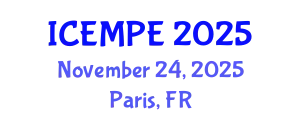 International Conference on Electrical Machines and Power Electronics (ICEMPE) November 24, 2025 - Paris, France