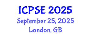 International Conference on Pharmaceutical Science and Engineering (ICPSE) September 25, 2025 - London, United Kingdom