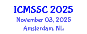 International Conference on Mathematics, Statistics and Scientific Computing (ICMSSC) November 03, 2025 - Amsterdam, Netherlands
