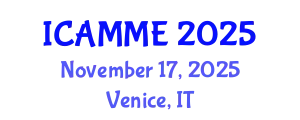 International Conference on Applied Mechanics and Materials Engineering (ICAMME) November 17, 2025 - Venice, Italy