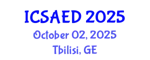 International Conference on Sustainable Architecture and Environmental Design (ICSAED) October 02, 2025 - Tbilisi, Georgia