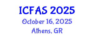International Conference on Fisheries and Aquatic Sciences (ICFAS) October 16, 2025 - Athens, Greece