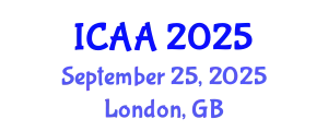 International Conference on Aeronautics and Aeroengineering (ICAA) September 25, 2025 - London, United Kingdom