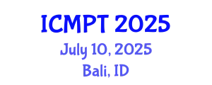International Conference on Mycotoxins, Phycotoxins and Toxicology (ICMPT) July 10, 2025 - Bali, Indonesia