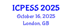 International Conference on Physical Education and Sport Science (ICPESS) October 16, 2025 - London, United Kingdom